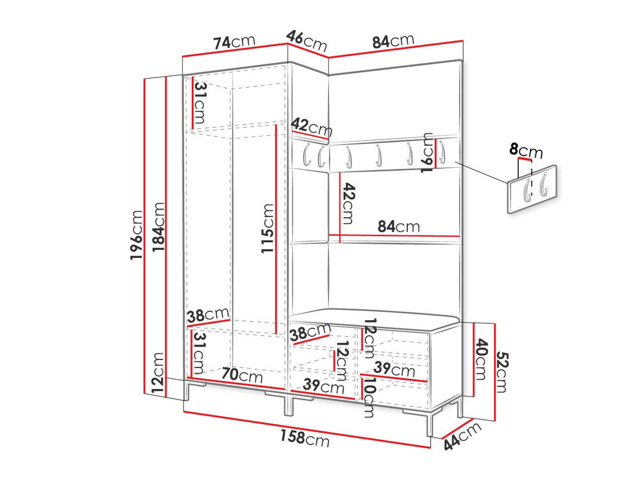 Entrésæt Nomal I (Sort)