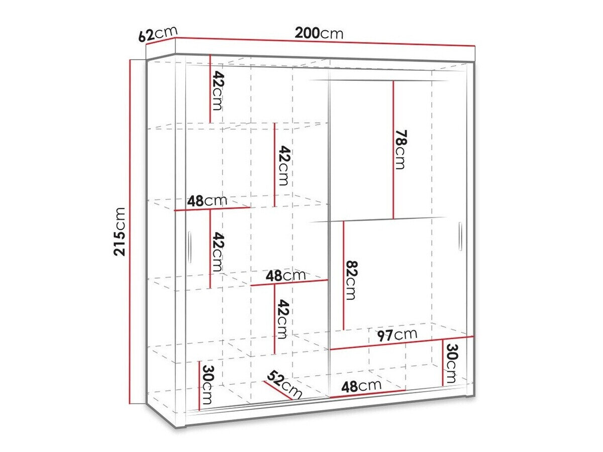 Garderobeskab Catromi 107 (Artisan eg)