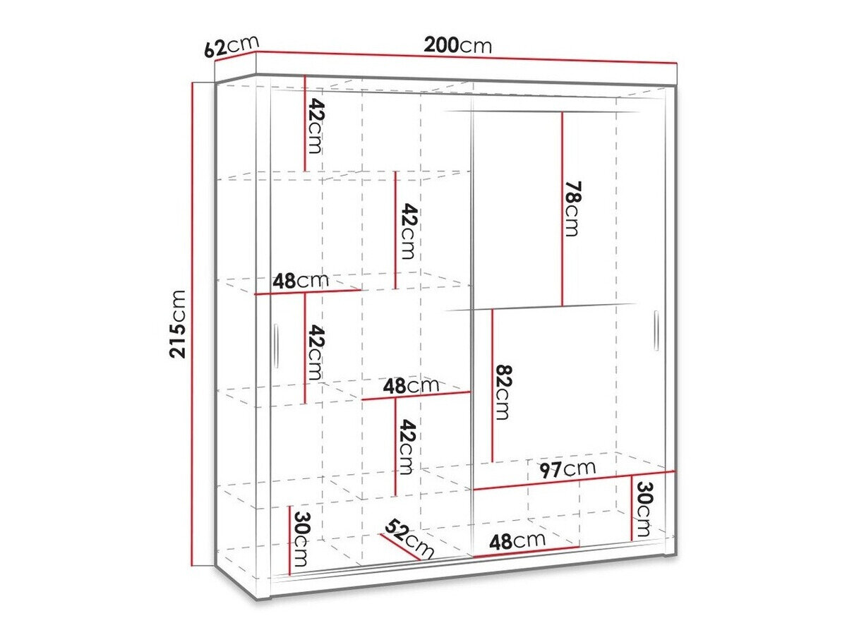 Garderobeskab Catromi 108 (Artisan eg)