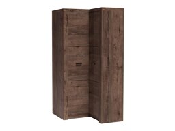 Hoekkledingkast Serfeno 110 (Donker essen)