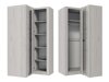 Hoekkledingkast Serfeno 110 (Donker essen)