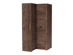Hoekkledingkast Serfeno 111 (Donker essen)