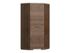 Armoire d'angle Fiomeri 126 (Chêne santana foncé)