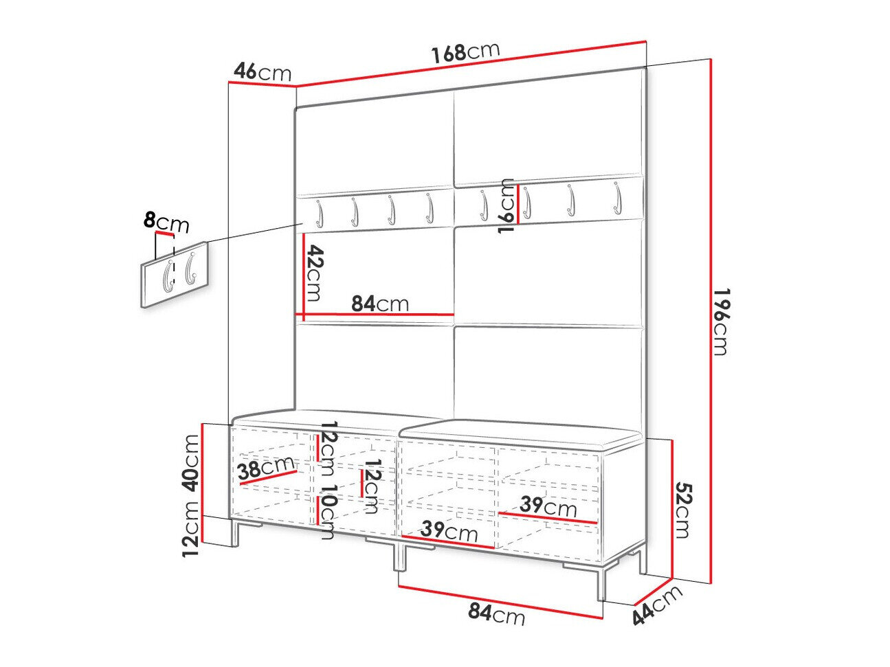 Entrésæt Nomal II (Sort)