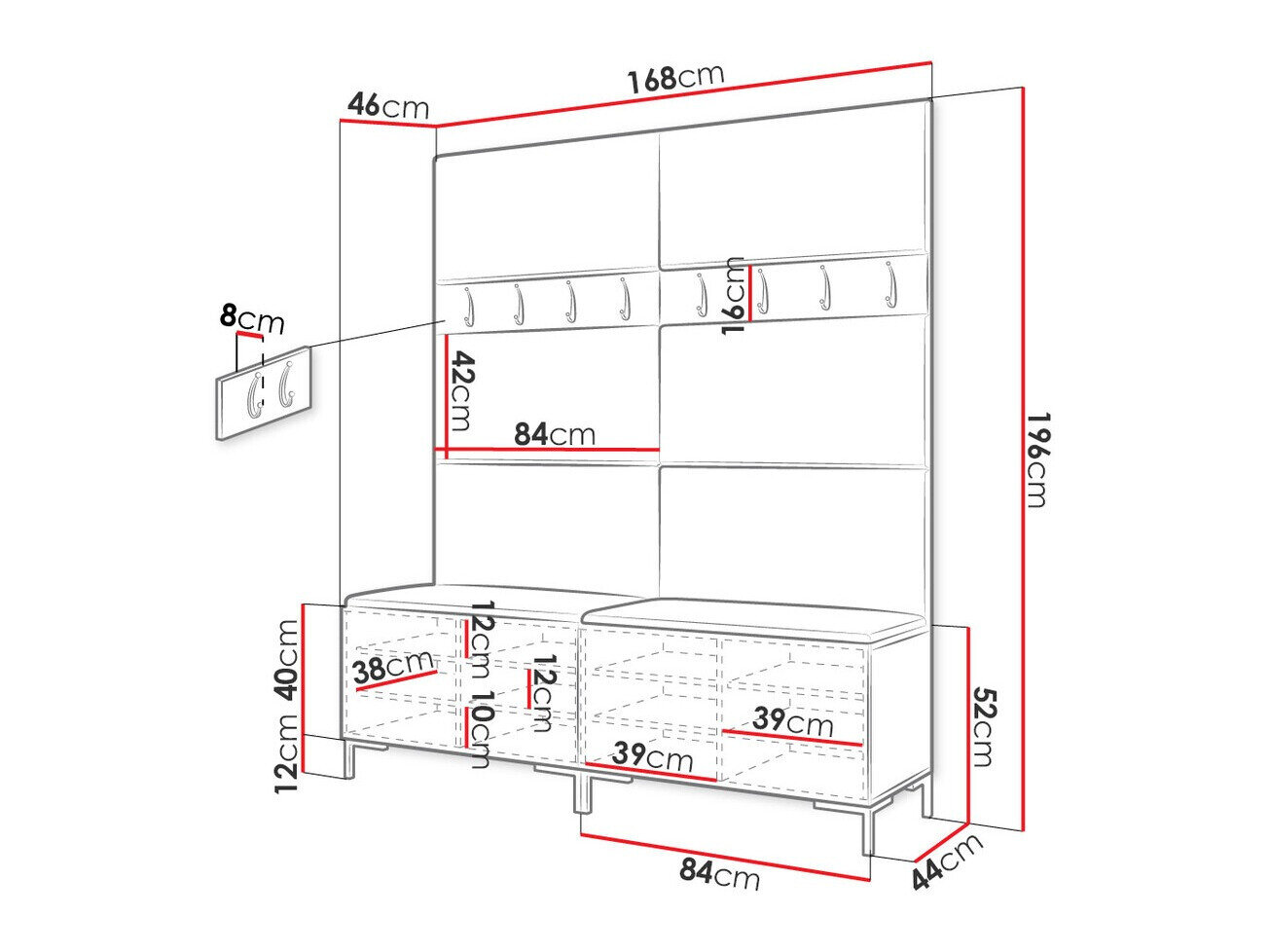 Entrésæt Nomal II (Sort)