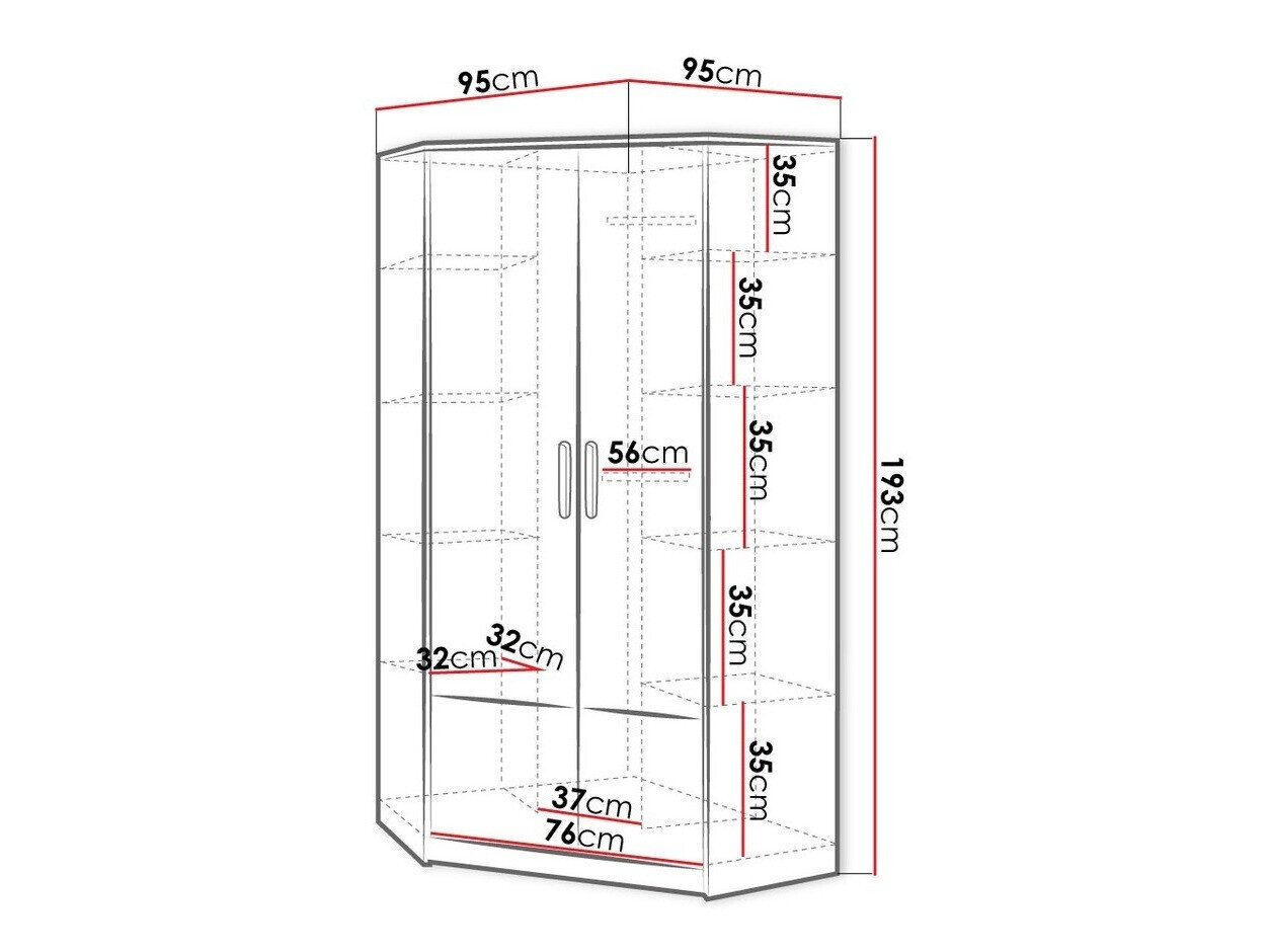 Hjørnegarderob Veravie 133