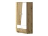 Hoekkledingkast Almira 101 (Artisan eiken + Wit)