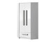 Hoekkledingkast Merevari 103 (Wit + Glanzend wit + Grijs)
