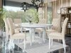 Eetkamerset Racine 129 (Glanzend wit + Magic Velvet 2250)