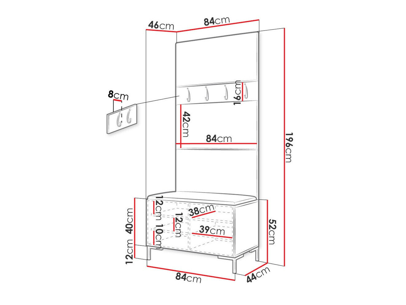 Gangmeubelset Nomal III (Eco leder Soft 011)