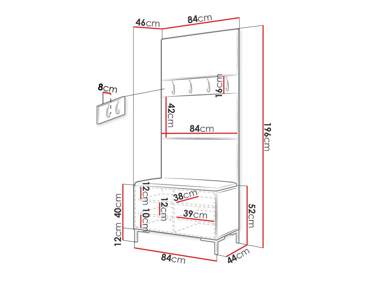 Gangmeubelset Nomal III (Eco leder Soft 011)
