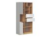 Boekenkast Nuevaru 107 (Glanzend wit)