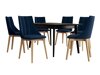 Eetkamerset Racine 139 (Bruin + Magic Velvet 2216)