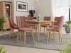 Eetkamerset Racine 139 (Bruin + Magic Velvet 2258)