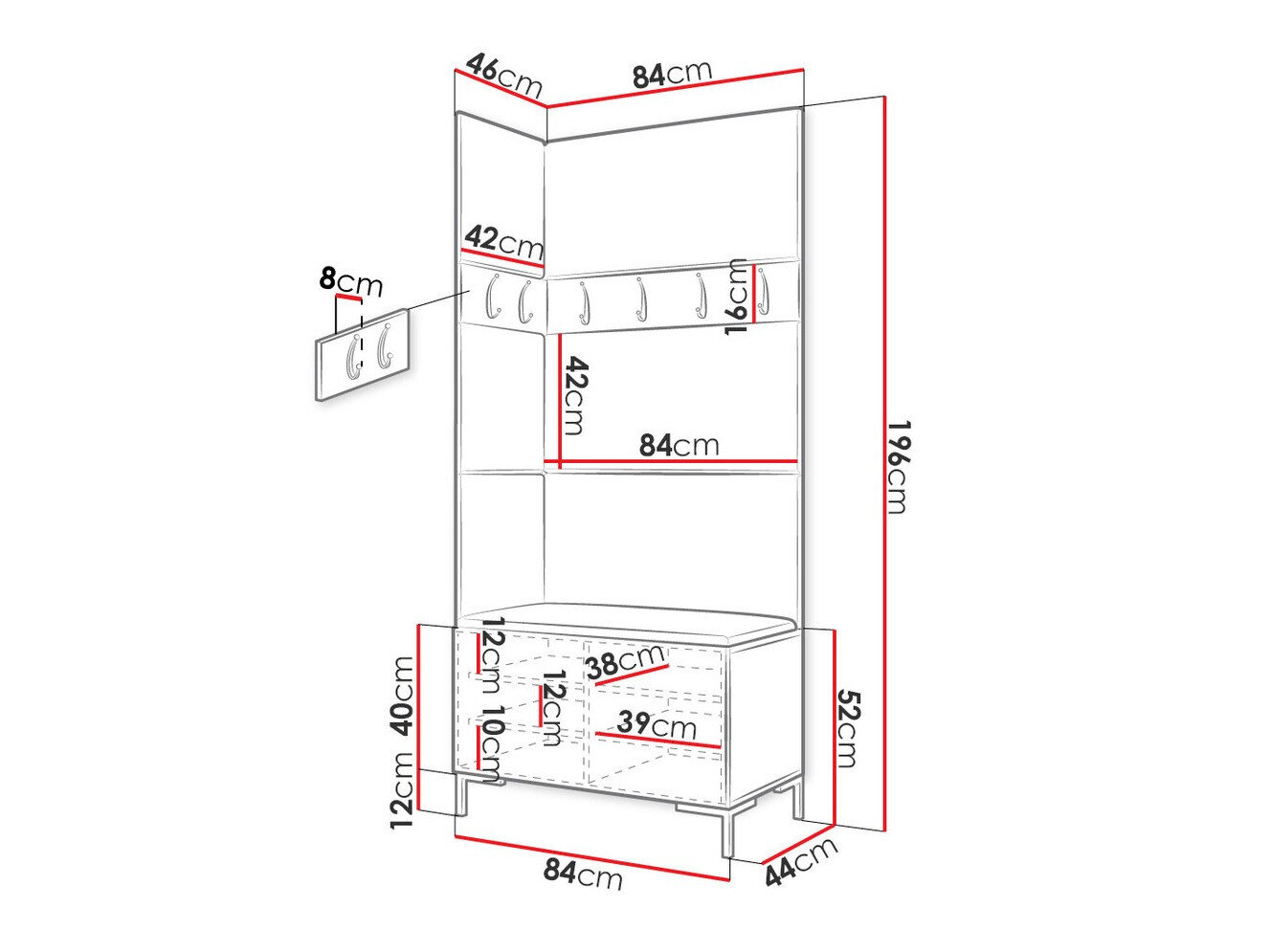 Entrésæt Nomal IV (Craft egetræ)