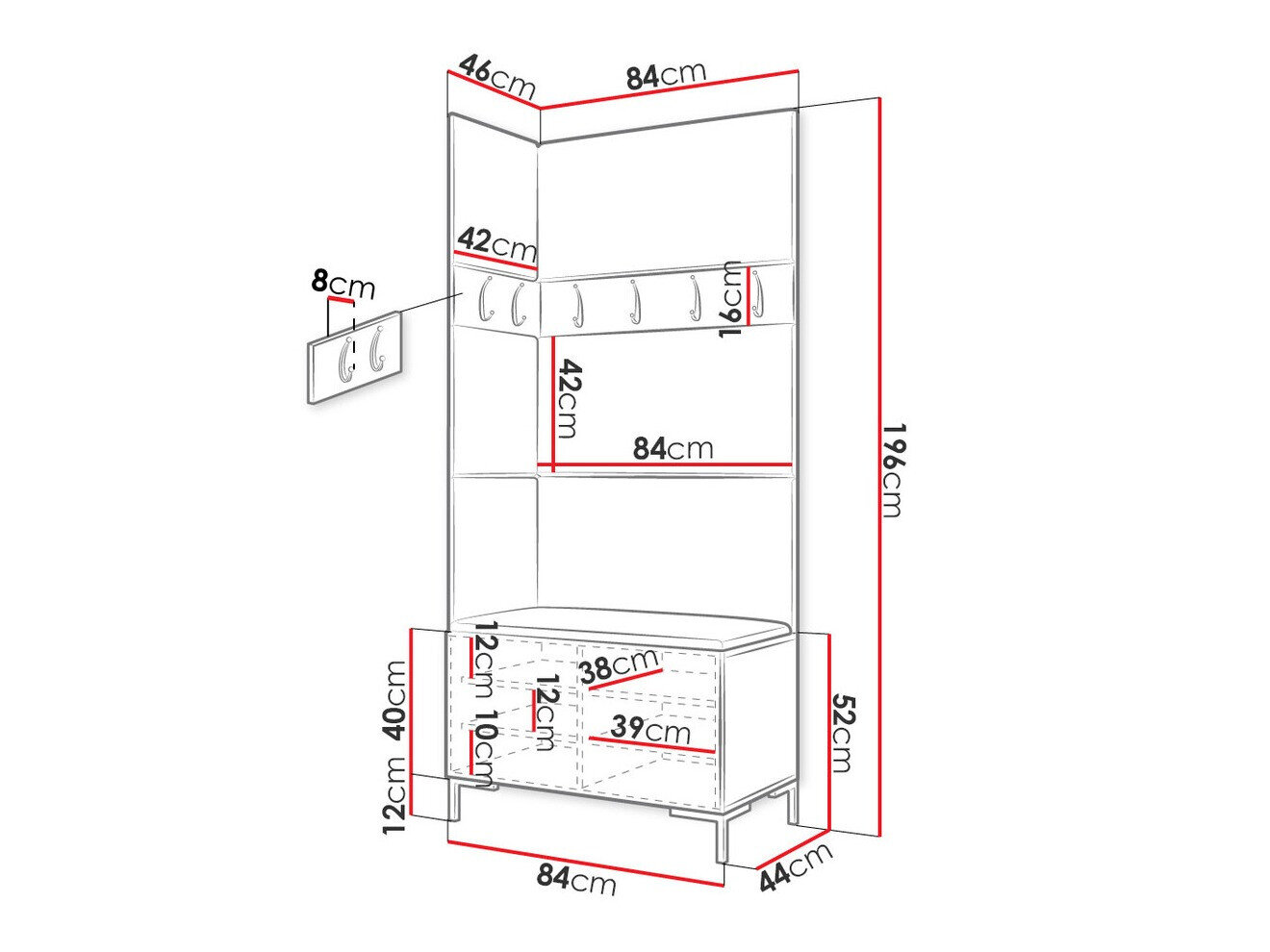 Entrésæt Nomal IV (Craft egetræ)