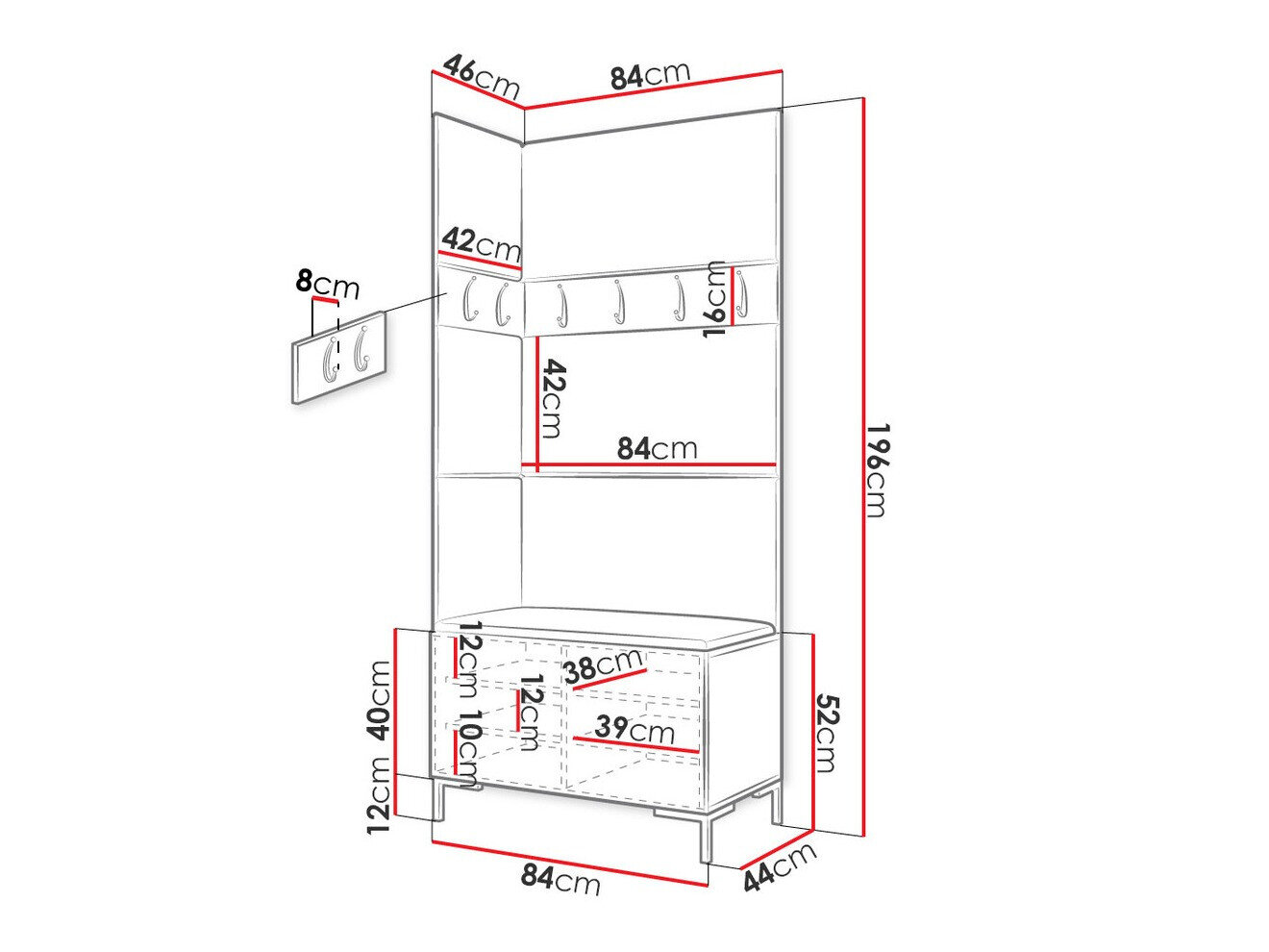 Entrésæt Nomal IV (Hvid)