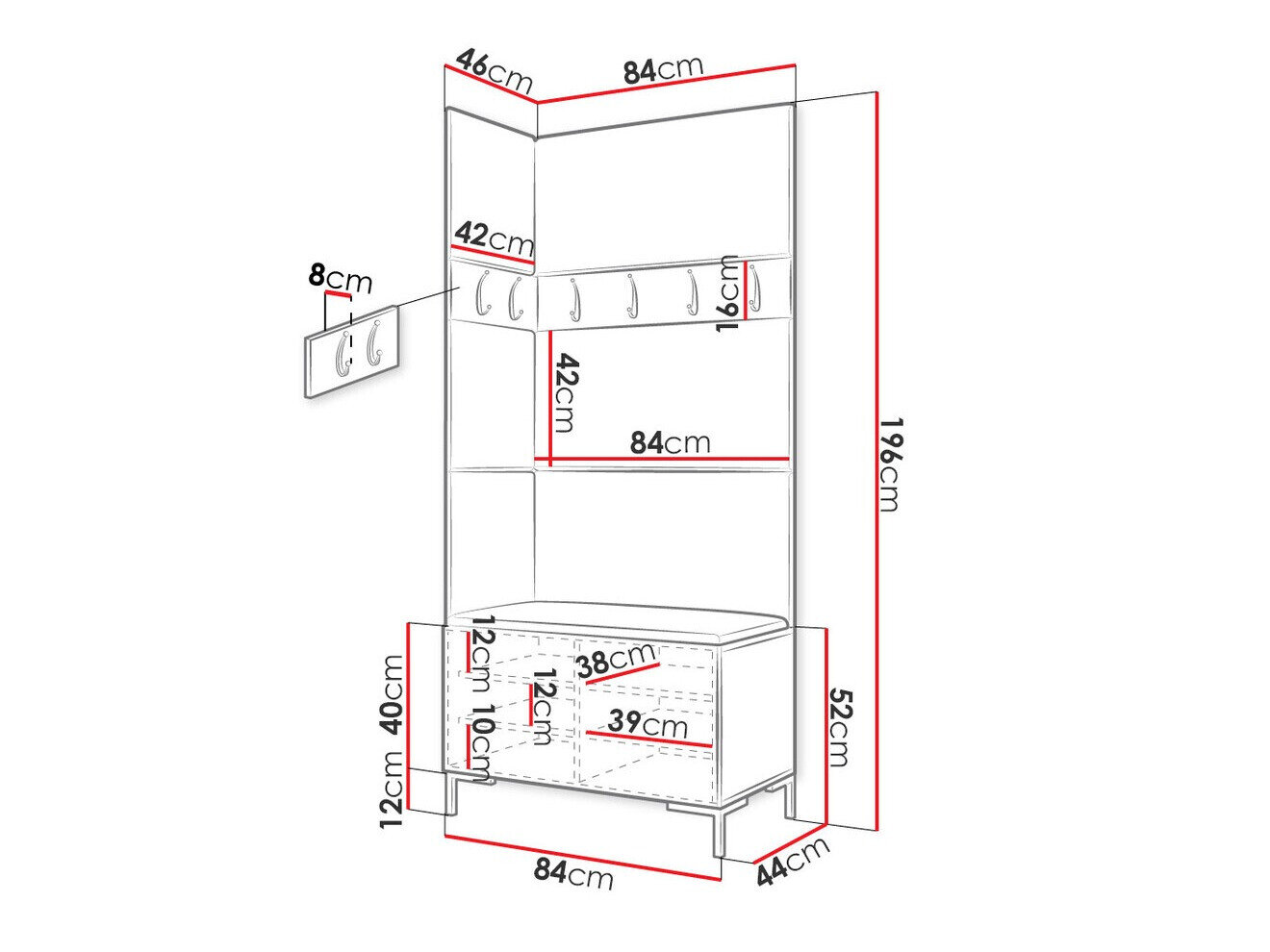 Entrésæt Nomal IV (Hvid)