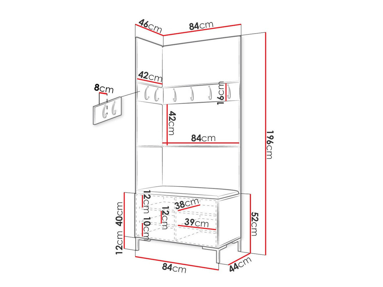 Entrésæt Nomal IV (Hvid)