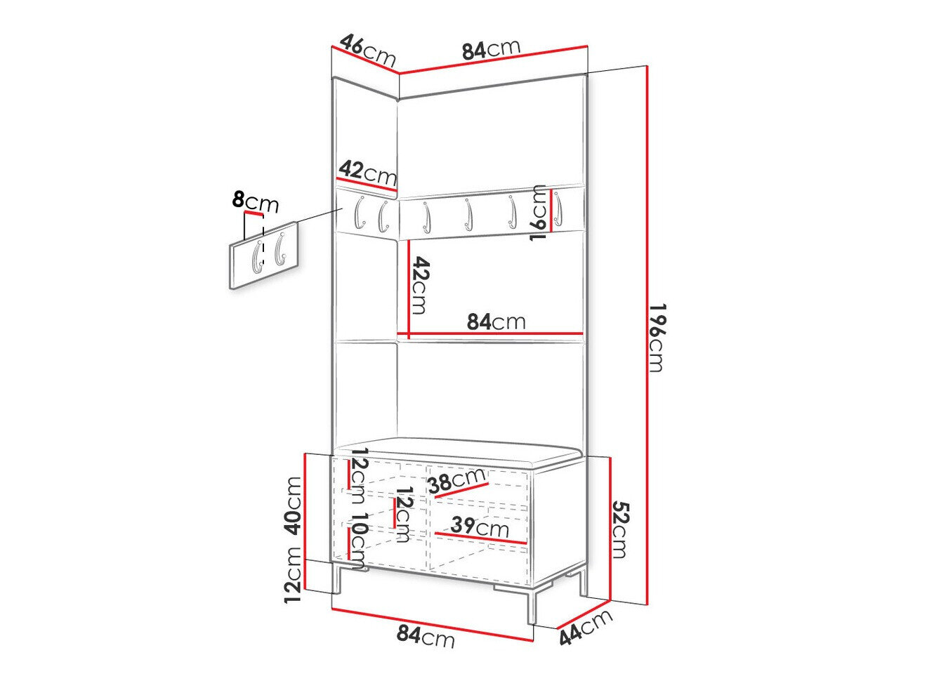 Entrésæt Nomal IV (Hvid)