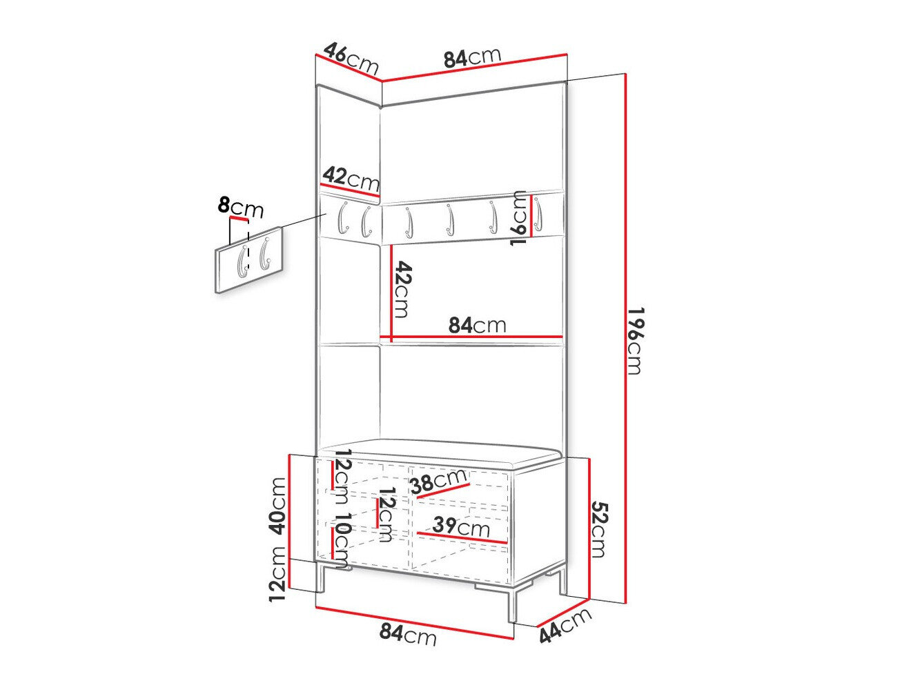 Entrésæt Nomal IV (Hvid)