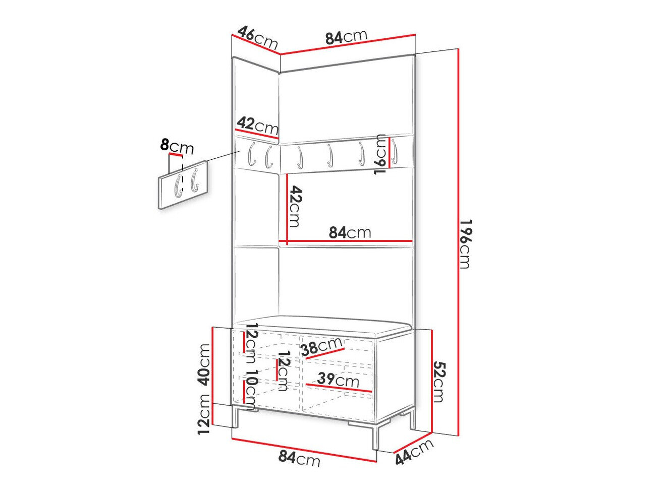 Entrésæt Nomal IV (Sort)