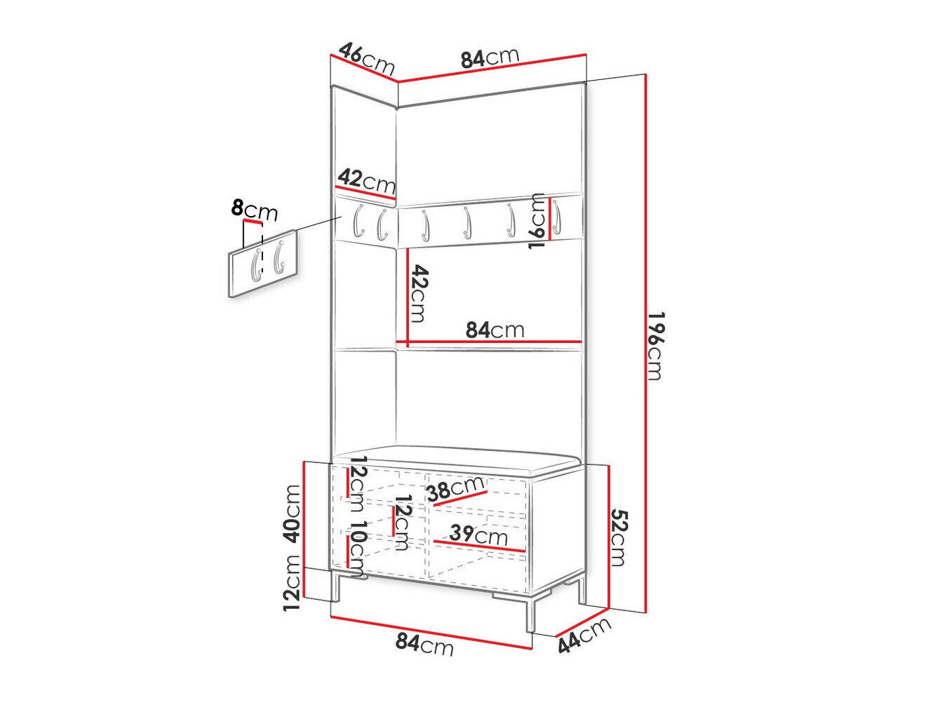Entrésæt Nomal IV (Sort)