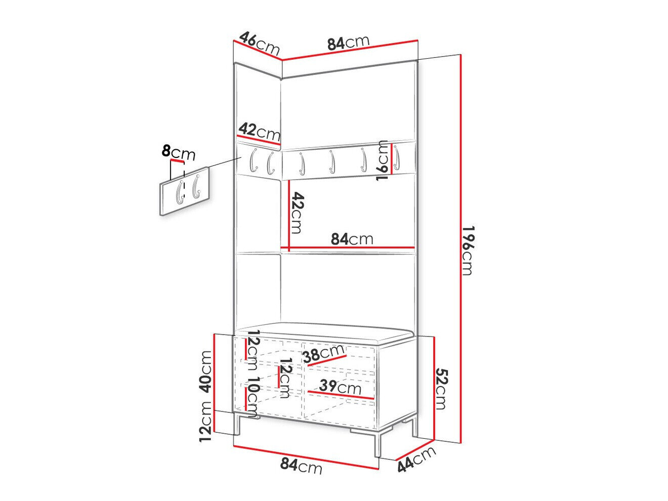 Entrésæt Nomal IV (Sort)