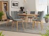 Salle à manger complète Racine 139 (Marron + Magic Velvet 2217)