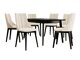 Salle à manger complète Racine 139 (Noir + Magic Velvet 2250)