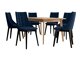 Spisestuesæt Racine 139 (Sort + Magic Velvet 2216)