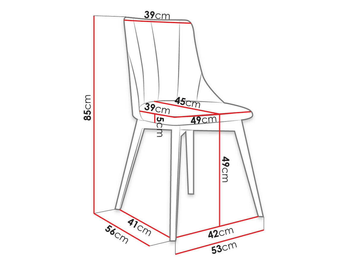 Spisestuesæt Racine 139 (Sort + Magic Velvet 2217)