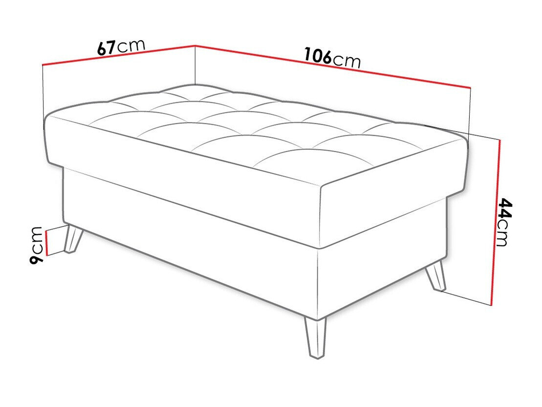 Polstret bænk Comfivo Agnus (Magic Velvet 2227)
