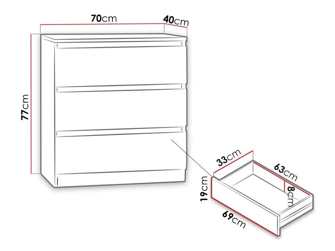 Ladekast Comfivo Structor (Zwart)