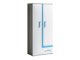 Boekenkast Levtala 103 (Antraciet + Wit + Turquoise)