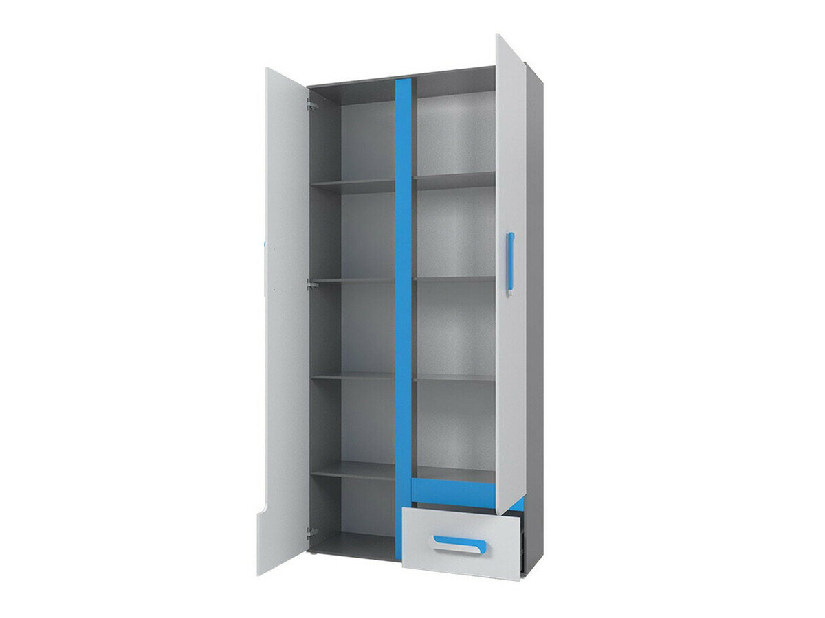 Boekenkast Levtala 103 (Antraciet + Wit)