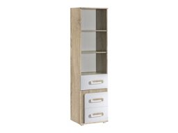 Boekenkast Levtala 105 (Licht eiken + Wit)