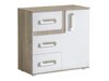 Ladekast Levtala 108 (Licht eiken + Wit)