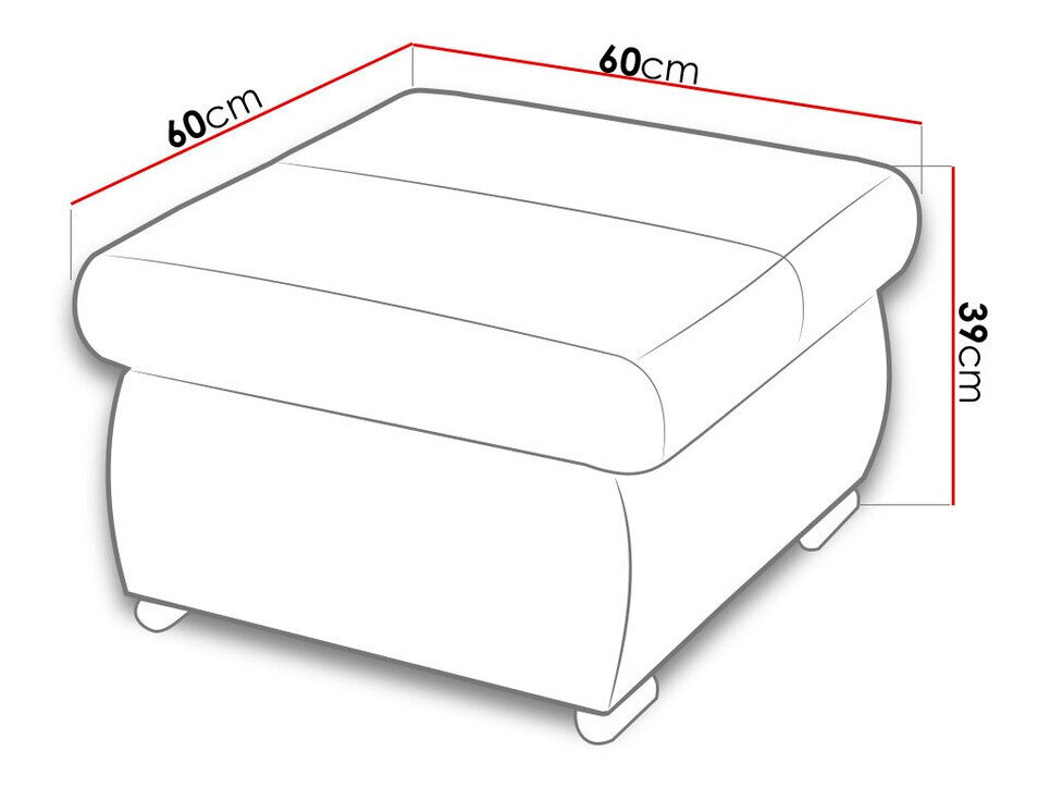 Pouf Comfivo 142 (Soft 011 + Casablanca 2314)