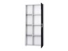 Étagère Odebeli 104 (Blanc + Noir brillant)