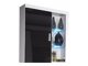 Wandkast Odebeli 101 (Wit + Glanzend zwart)
