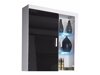 Wandkast Odebeli 101 (Wit + Glanzend zwart)