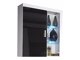 Wandkast Odebeli 101 (Wit + Glanzend zwart)