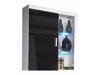 Wandkast Odebeli 101 (Wit + Glanzend zwart)