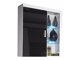 Wandkast Odebeli 101 (Wit + Glanzend zwart)