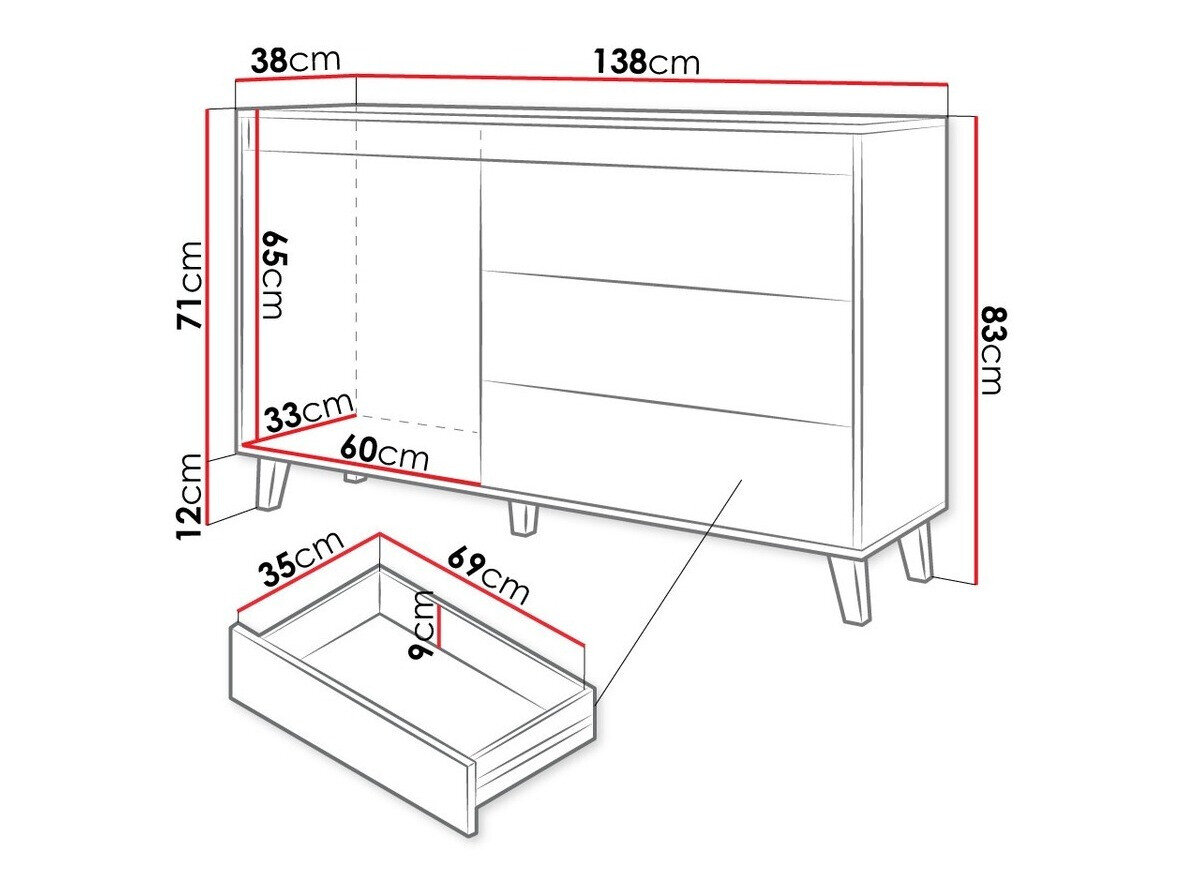 Kommode Melevara 100