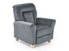 Fauteuil inclinable Houston 848 (Gris + Hêtre)
