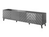 Meuble TV Charlotte 145 (Graphite + Graphite brillant)