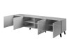 TV-meubel Charlotte 145 (Grafiet + Grafiet glanzend)