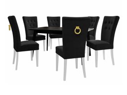 Eetkamerset Racine 144 (Wit + Magic Velvet 2219)